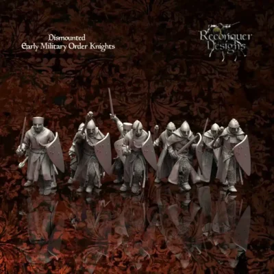 Dismounted Templars early military order knights set of 10