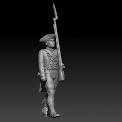 East India Company Marine, older man walking