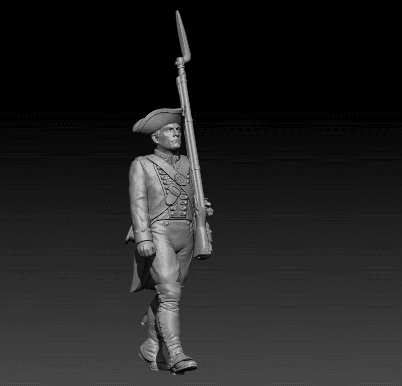 East India Company Marine, older man walking