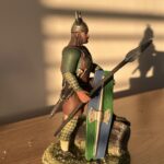 Gaul Chieftain standing with spear and shield photo review
