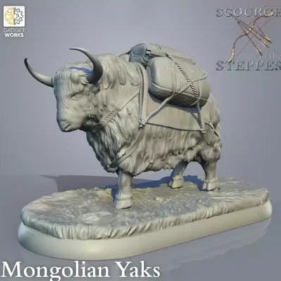 Mongolian Yak with packs
