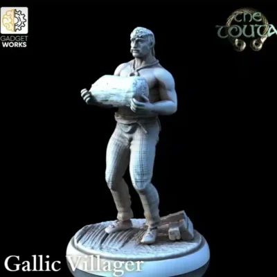 Gaul laborer carrying log