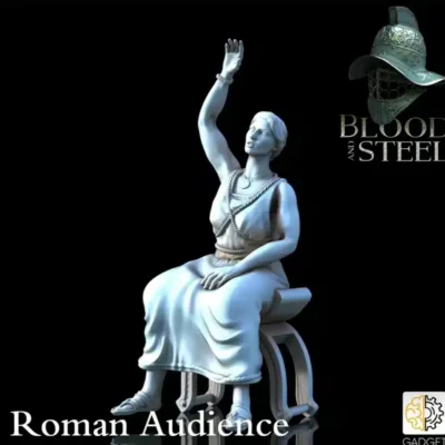 Roman woman audience spectator member seated