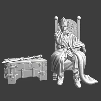 Medieval warrior bishop - sitting - NCM