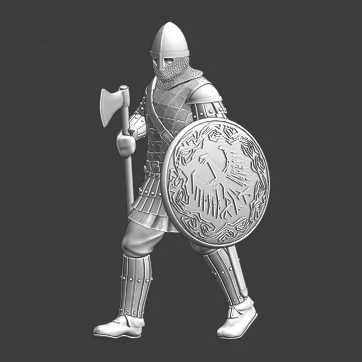 Medieval Varangian guard - walking with axe - NCM