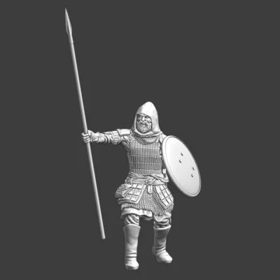 Medieval Kievan Rus with spear raised - NCM