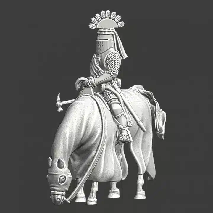 Medieval Polish or German Knight - Mounted - NCM