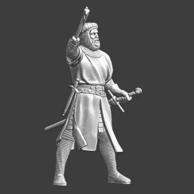 Medieval Teutonic Knight with raised axe - NCM