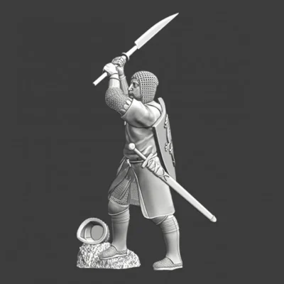 Medieval soldier with large infantry blade - NCM