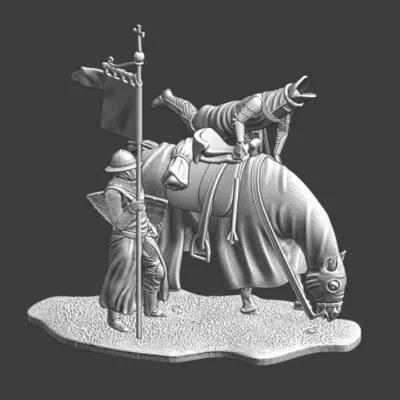 Medieval Command set - Bishop mounting his horse - NCM
