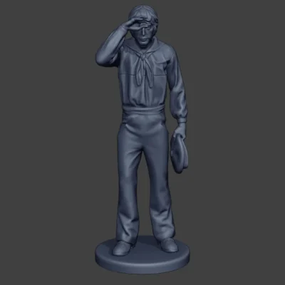 american civil war sailor union stand with hat in hand