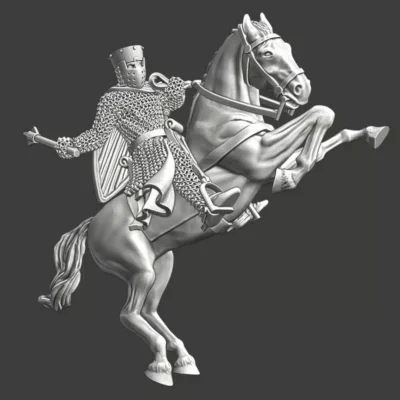 Mounted Danish Crusader with mace