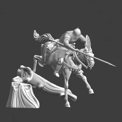 Medieval Kievan Rus charging with lance - NCM