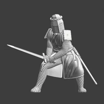 Medieval Teutonic knight - Last stance - NCM