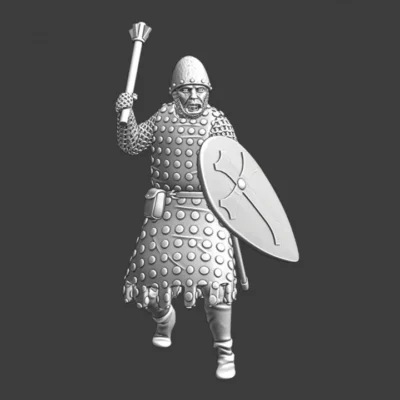 Medieval knight figting with mace - NCM