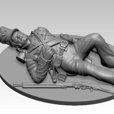 Hanoverian infantry wounded