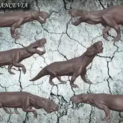 inostrancevia 6 different poses, kit