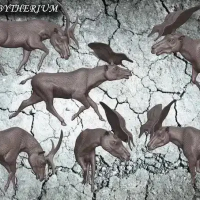 prolibytherium 6 different poses, kit