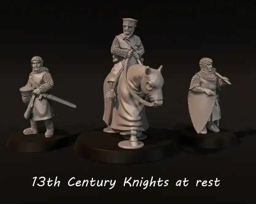 13th Century Knights at rest