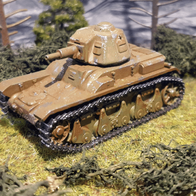 R35 with SA38 cannon - French WWII Tank