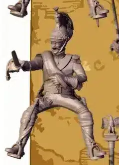 Napoleonic French 11th regiment Cuirassier (without cuirass) - rider D