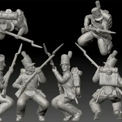 Coldstream Guards 1815 - Crouching for cover