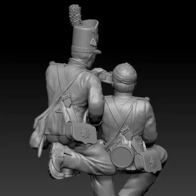 Coldstream Guards 1815 - Cares for wounded no backpacks