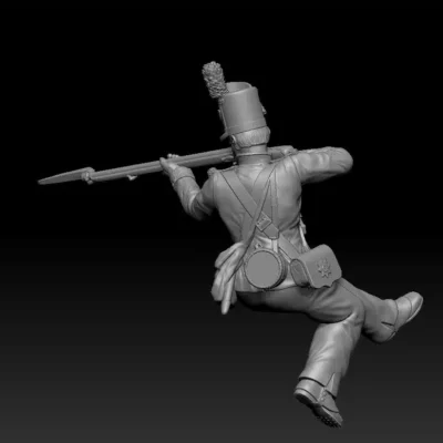 Coldstream Guards 1815 - Sitting shooting down no backpack