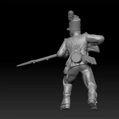 Coldstream Guards 1815 - Attacking with bayonet low no backpack