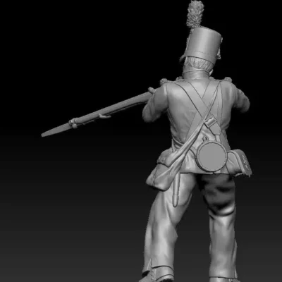 Coldstream Guards 1815 - standing aiming down no backpack