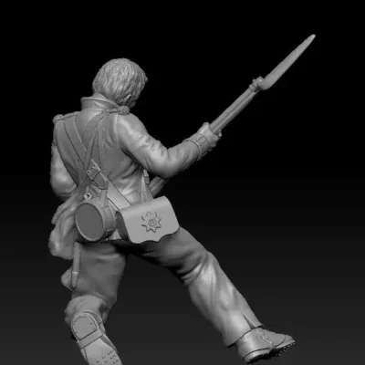 Coldstream Guards 1815 - Wounded leaning no backpack