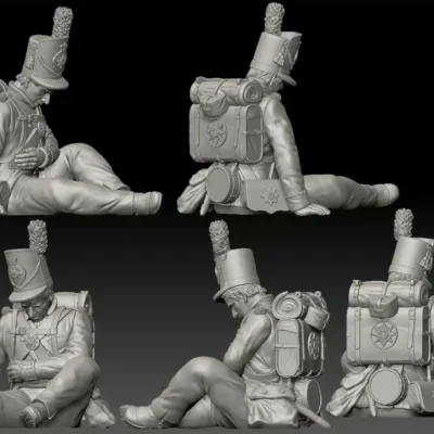 Coldstream Guards 1815 - Wounded in stomach