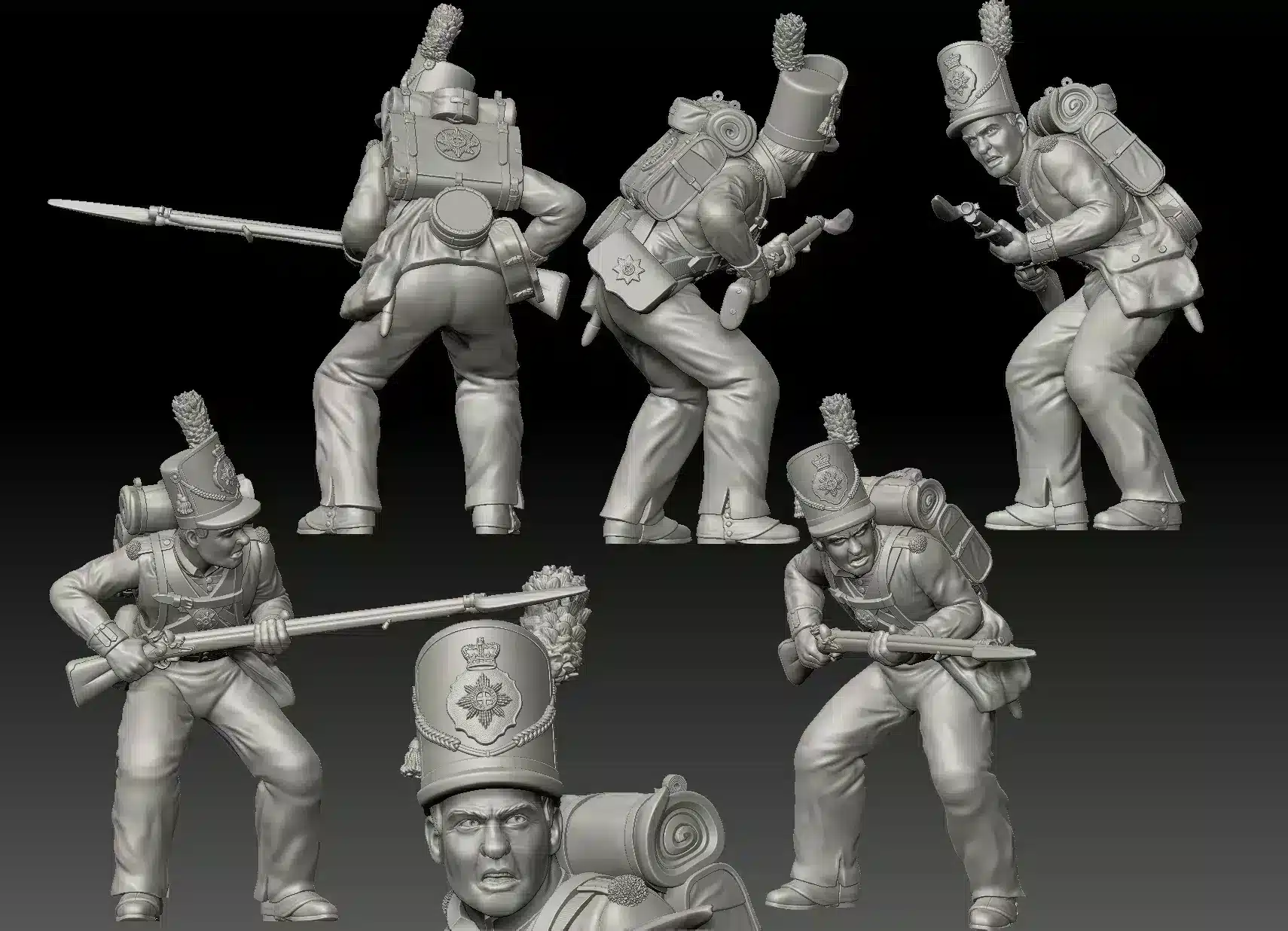 Coldstream Guards 1815 - Crouching still standing