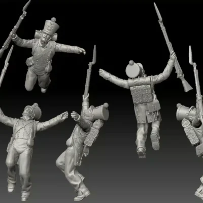 1st Legere French Chasseurs 1815 - wounded