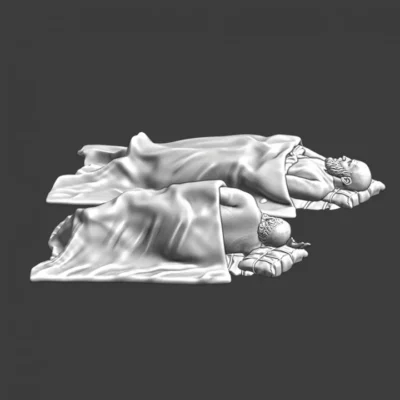 Two medieval men sleeping - NCM