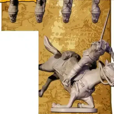 Napoleonic French Heavy Cavalry, Cuirassier / Carabinier falling down set