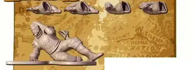 Napoleonic French Heavy Cavalry Cuirassier / Carabinier wounded on ground