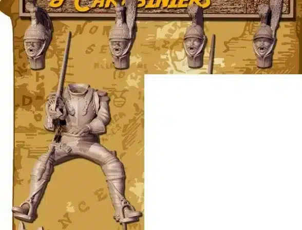 Napoleonic French Heavy Cavalry, Cuirassier / Carabinier rider 2