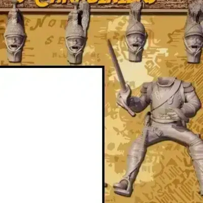 Napoleonic French Heavy Cavalry, Cuirassier / Carabinier rider 7 with ammo bag