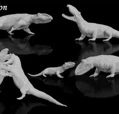 Ophiacodon 5+1 different poses, set
