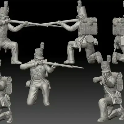 Coldstream Guards 1815 - Kneeling aiming down
