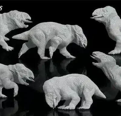 Placerias 6 different poses, set