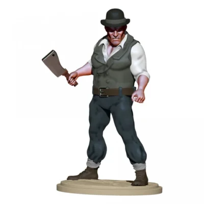 Angry butcher in Bowlerhat