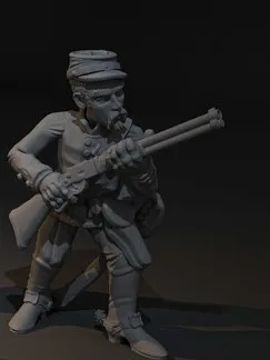 Civil War infantry skeptical pose