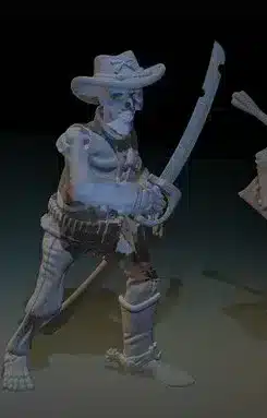 Undead civil war officer walking around