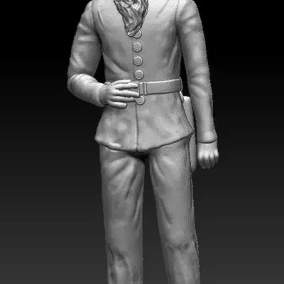 Civil war man with long beard