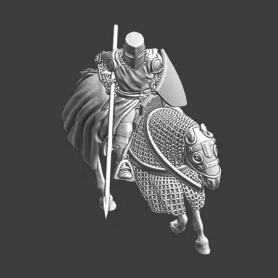Medieval Knight Charging with lance - NCM