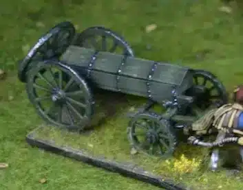 French Napoleonic limber ammunition caisson