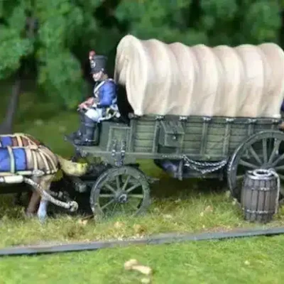 French Napoleonic supply wagon kit