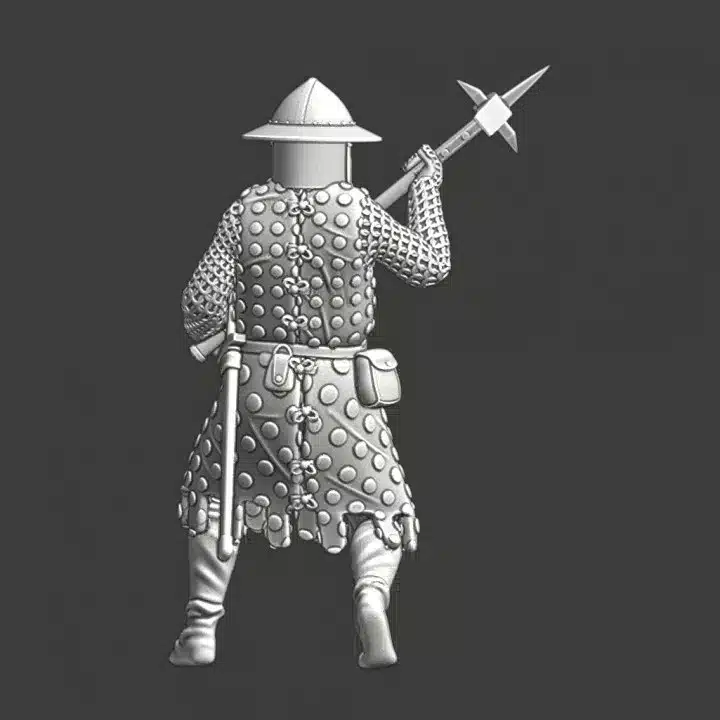 Medieval soldier with warhammer - NCM